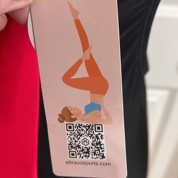 MyCharmo 50 UPF One Piece Bathing Suit Black and Pink Women’s Size M NWT! - Picture 8 of 9